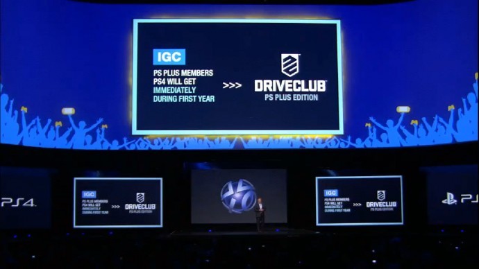 Jack Tretton announcing Driveclub free for PS+