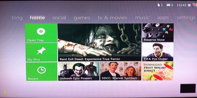 Xbox-360-home-screen-Evil-Dead