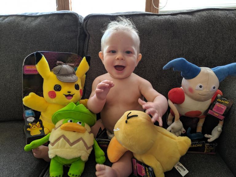 psyduck detective pikachu plush