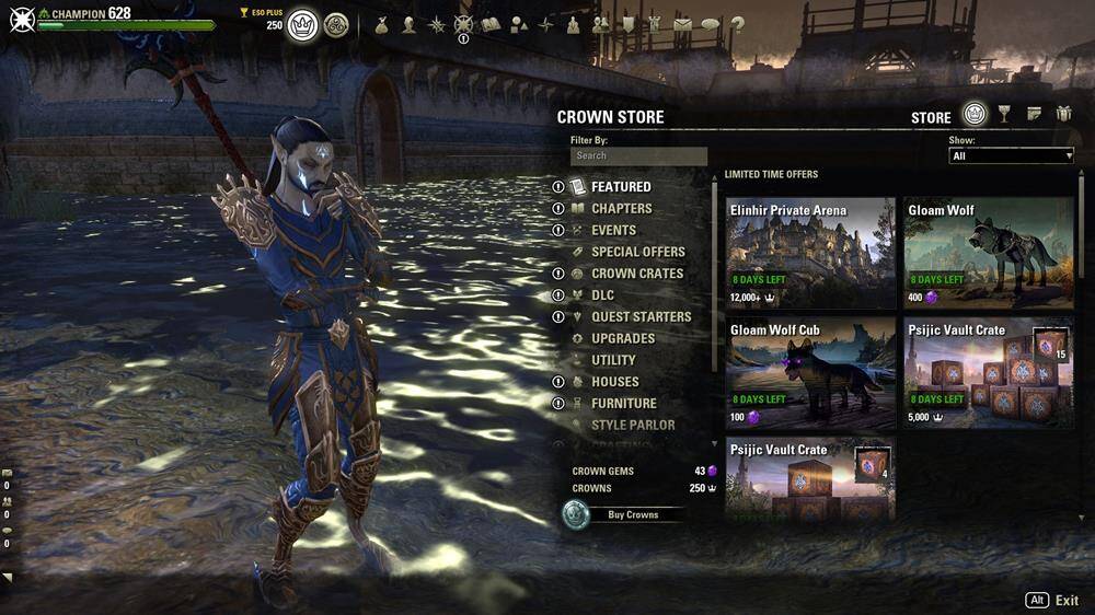 ESO Plus and the Crown Store